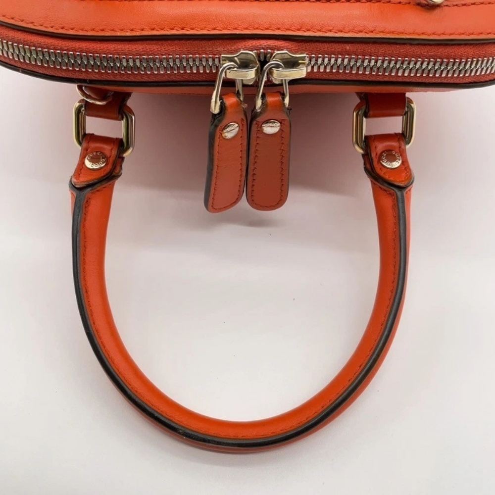 Gucci Microguccissima Mini Dome Satchel Handbag – Vibrant Orange - Picture 11 of 16